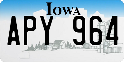 IA license plate APY964