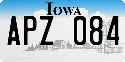 IA license plate APZ084