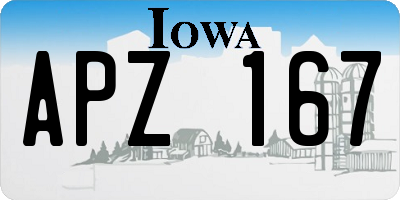 IA license plate APZ167