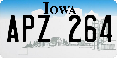 IA license plate APZ264
