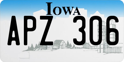 IA license plate APZ306