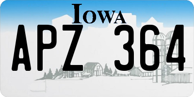 IA license plate APZ364