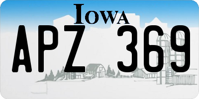 IA license plate APZ369