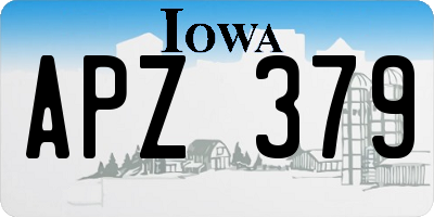 IA license plate APZ379