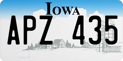IA license plate APZ435