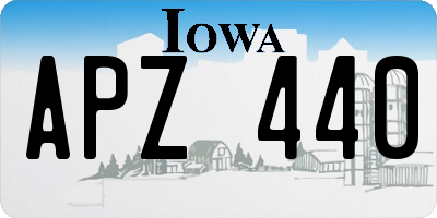 IA license plate APZ440