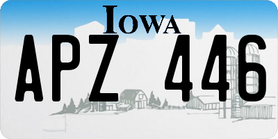 IA license plate APZ446