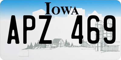 IA license plate APZ469