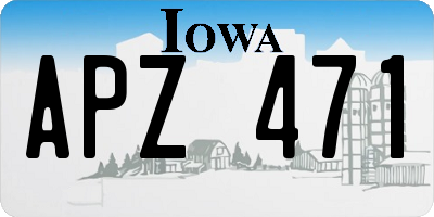 IA license plate APZ471
