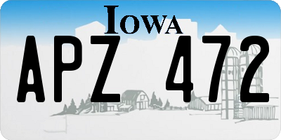 IA license plate APZ472