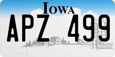IA license plate APZ499