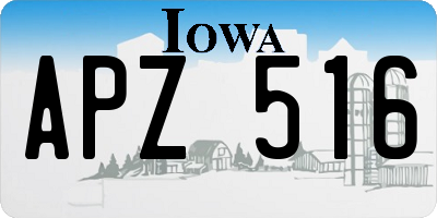 IA license plate APZ516