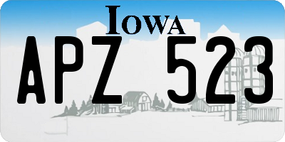 IA license plate APZ523