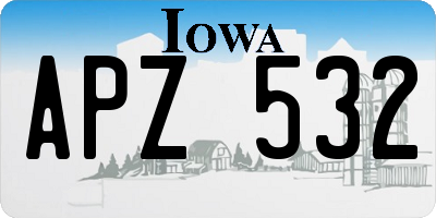 IA license plate APZ532