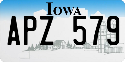 IA license plate APZ579