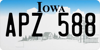 IA license plate APZ588