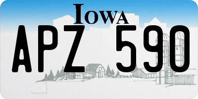 IA license plate APZ590