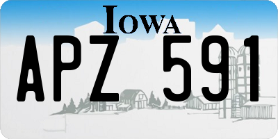 IA license plate APZ591
