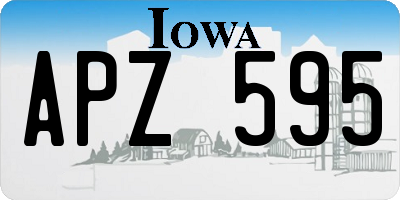 IA license plate APZ595