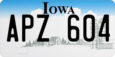 IA license plate APZ604