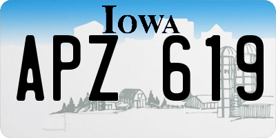 IA license plate APZ619