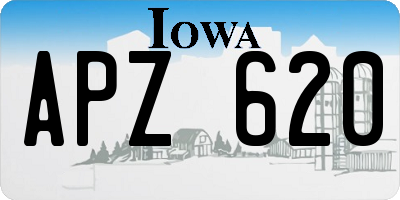 IA license plate APZ620