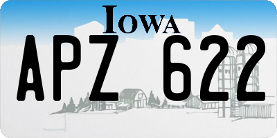 IA license plate APZ622