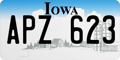 IA license plate APZ623