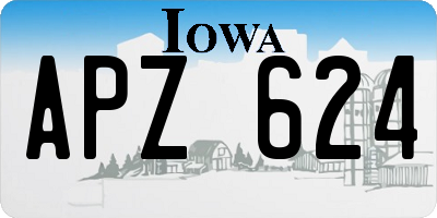 IA license plate APZ624