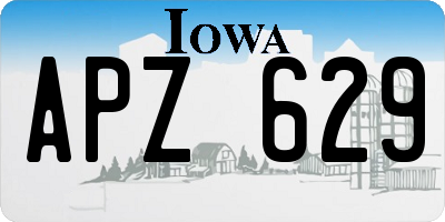 IA license plate APZ629