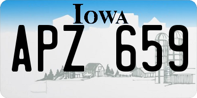 IA license plate APZ659