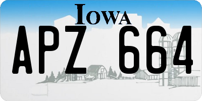 IA license plate APZ664