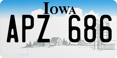 IA license plate APZ686