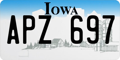IA license plate APZ697