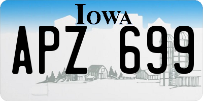 IA license plate APZ699