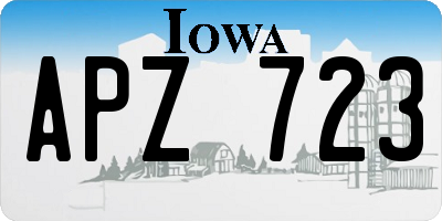 IA license plate APZ723