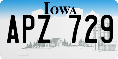 IA license plate APZ729