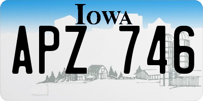 IA license plate APZ746