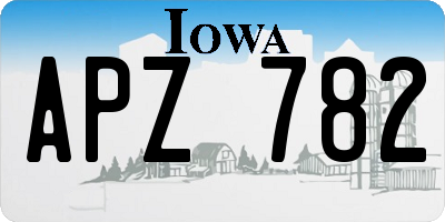 IA license plate APZ782