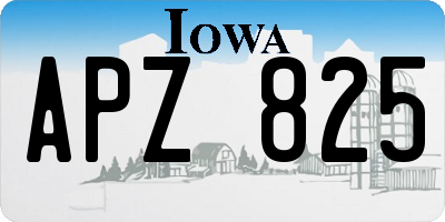 IA license plate APZ825