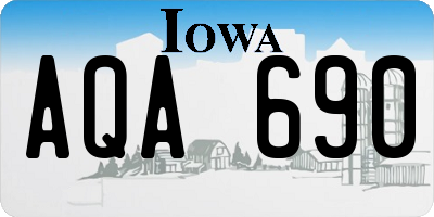 IA license plate AQA690