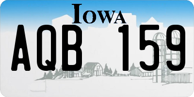 IA license plate AQB159