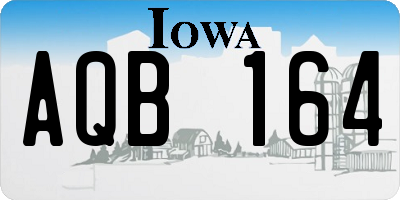 IA license plate AQB164