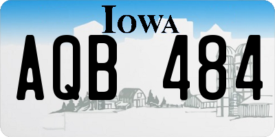 IA license plate AQB484
