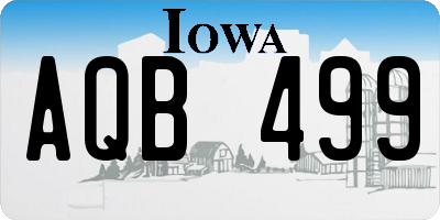 IA license plate AQB499