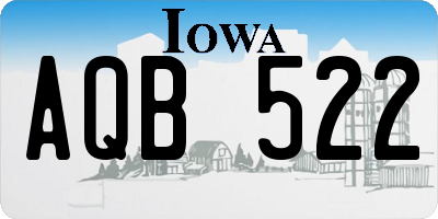 IA license plate AQB522