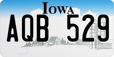 IA license plate AQB529