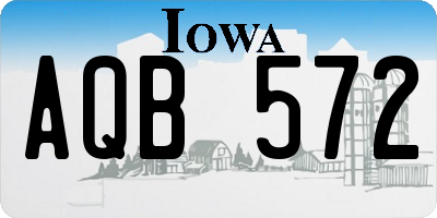 IA license plate AQB572
