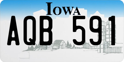 IA license plate AQB591