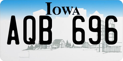 IA license plate AQB696